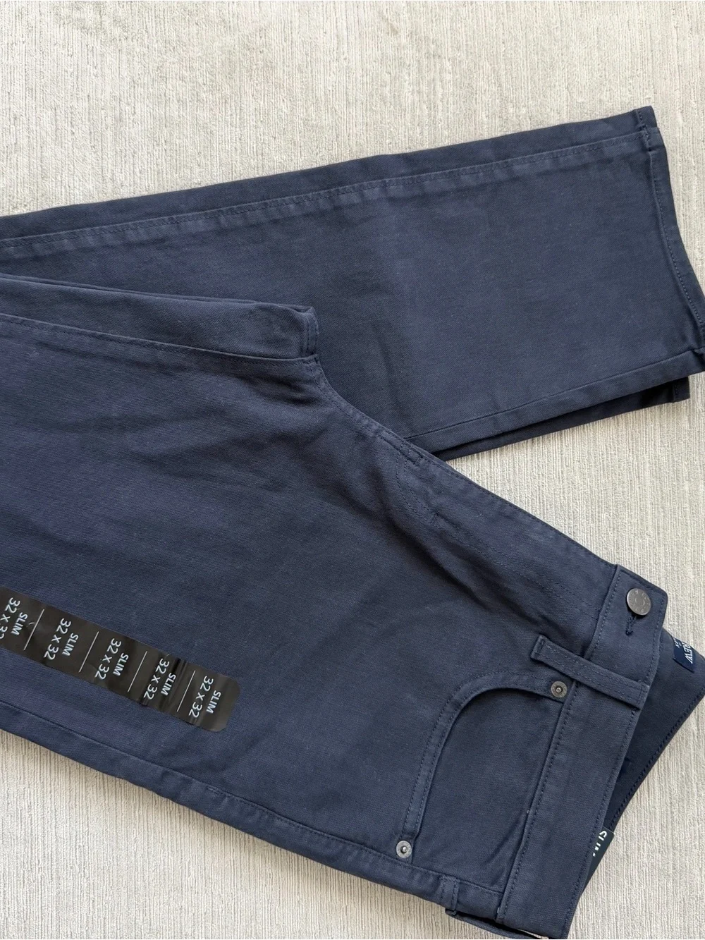 J.Crew Factory Slim Fit Pants 32x32 Navy Stretch Chino Style BK228 NWT